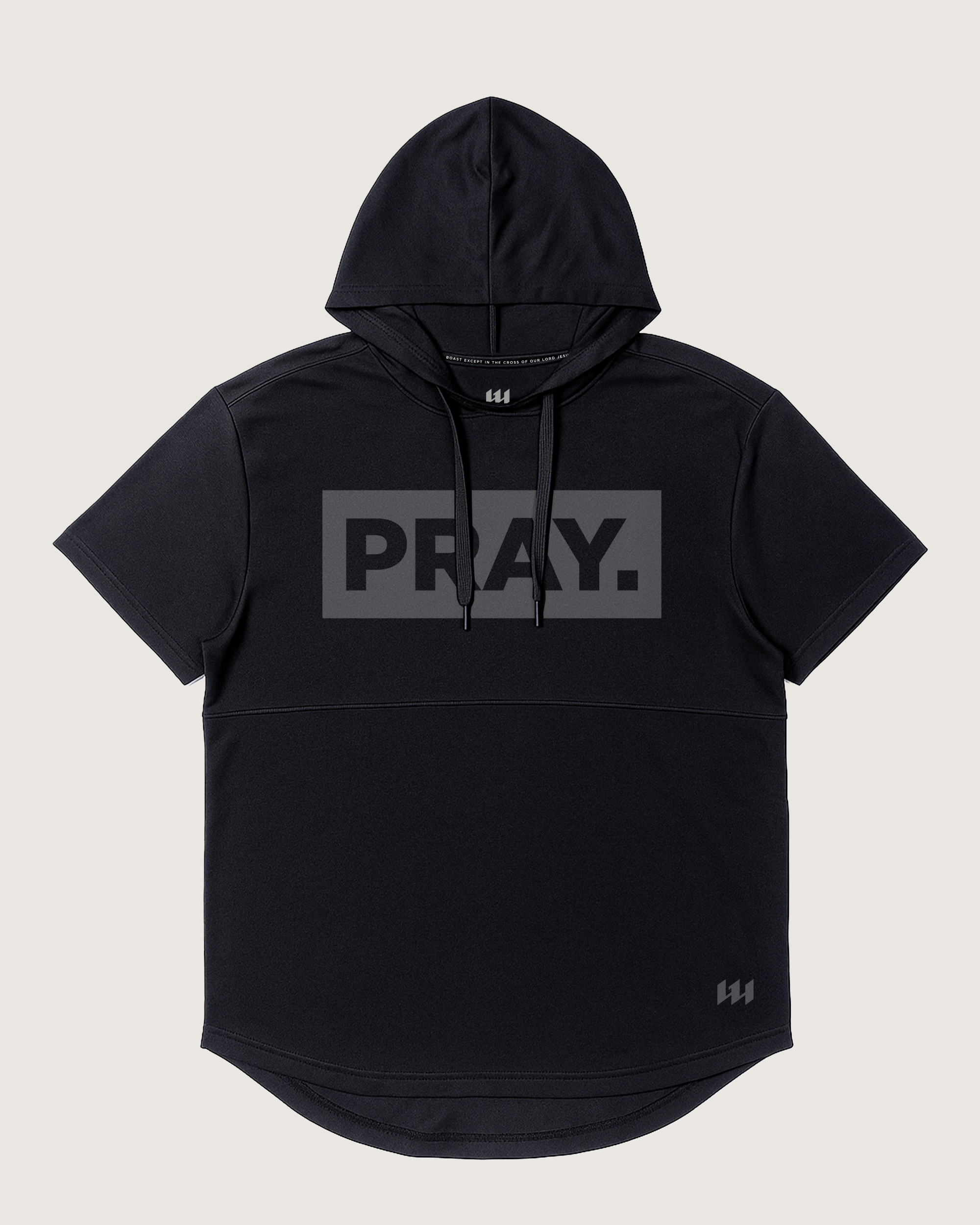 PRAY. Short Sleeve Hoodie