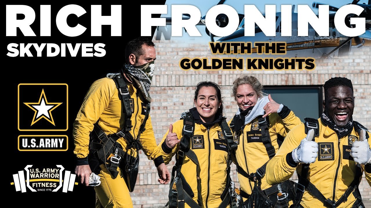 RICH FRONING SKYDIVES WITH THE U.S ARMY GOLDEN KNIGHTS Presented by U.S. Army Warrior Fitness - MAYHEM NATION