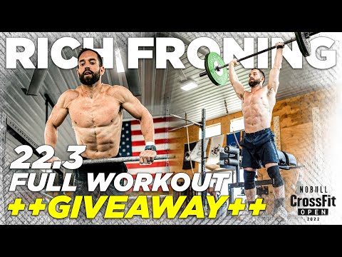 RICH FRONING *FULL* CrossFit Open 22.3 Workout + GIVEAWAY - MAYHEM NATION