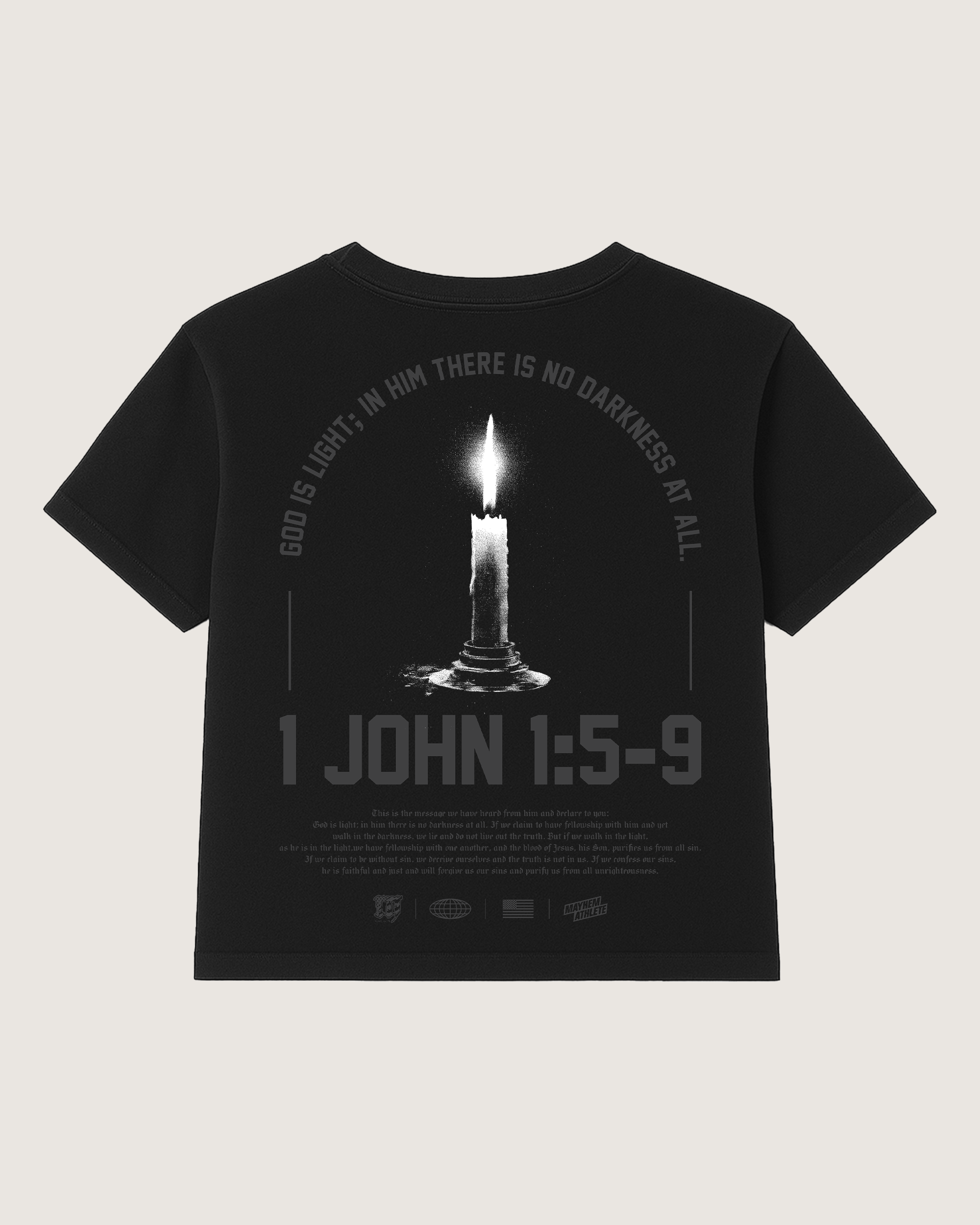 Women's Crop God Is Light