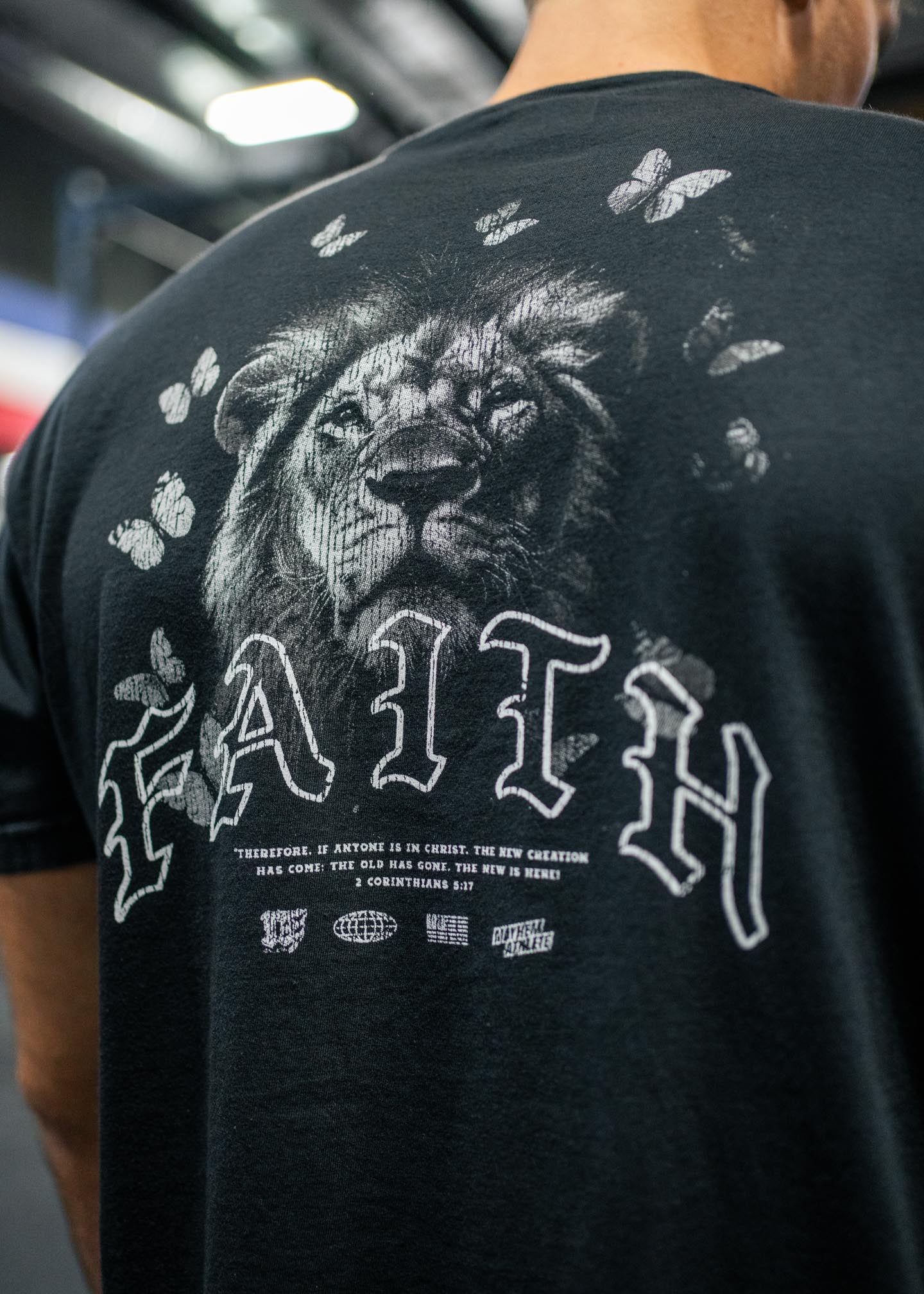 Faith Lion IV Butterflies T-Shirt