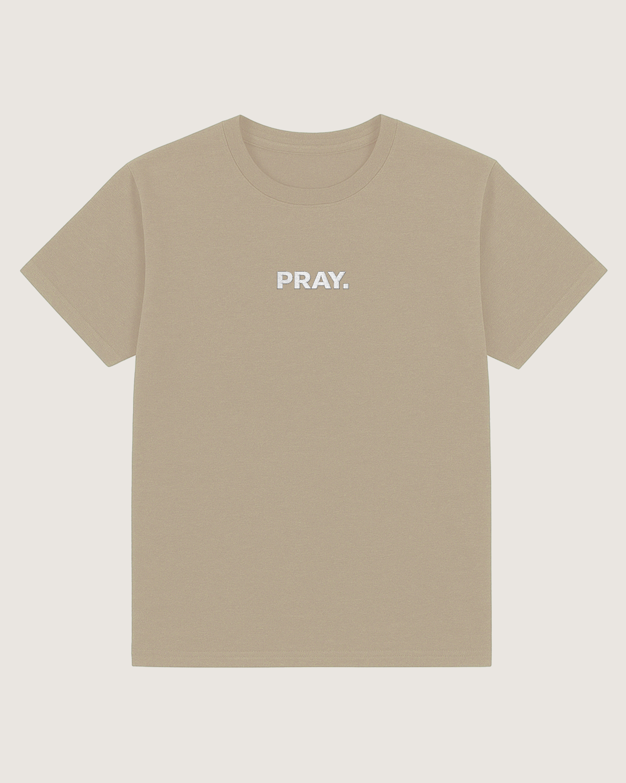 Embroidered PRAY. T-Shirt