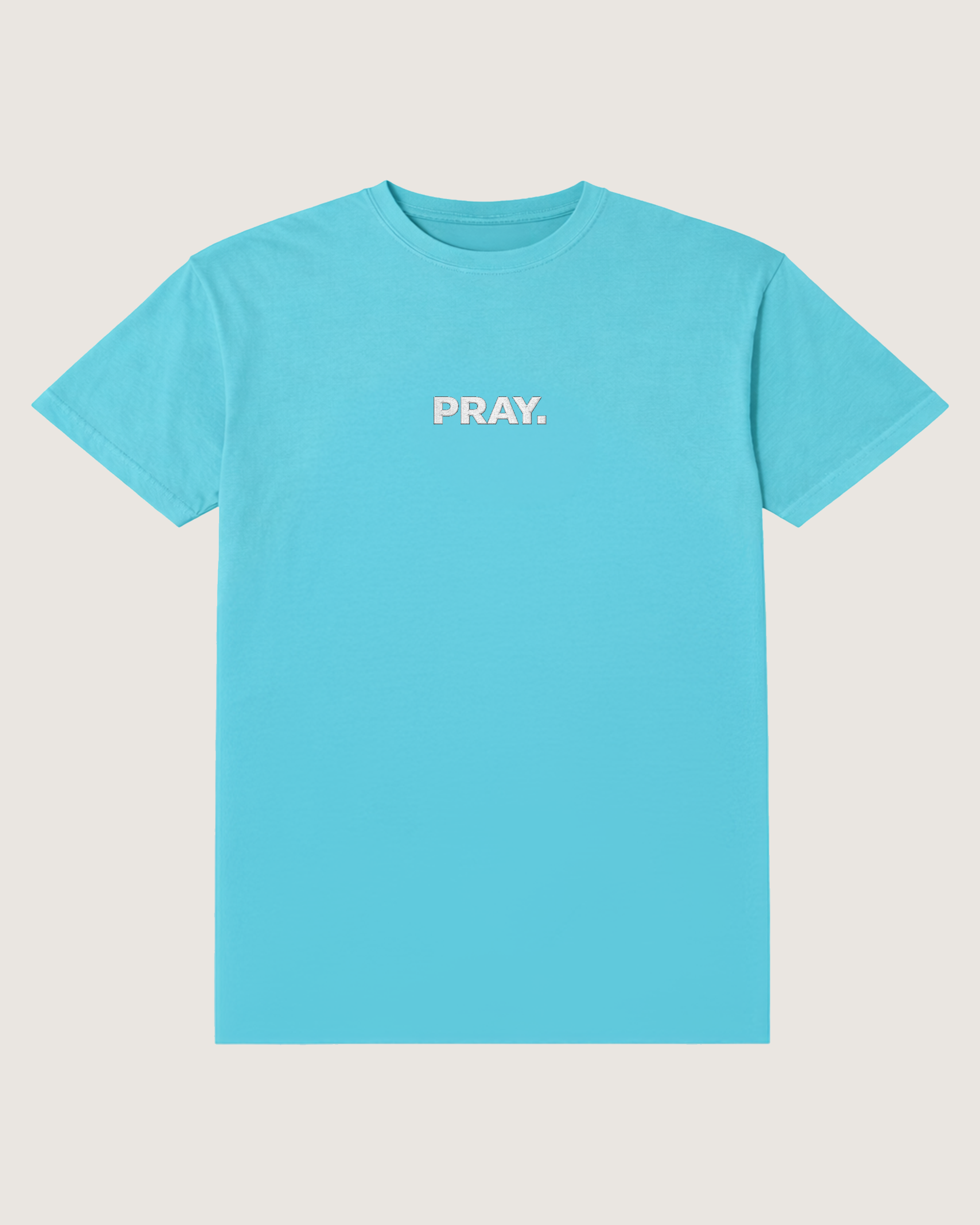 Embroidered PRAY. T-Shirt