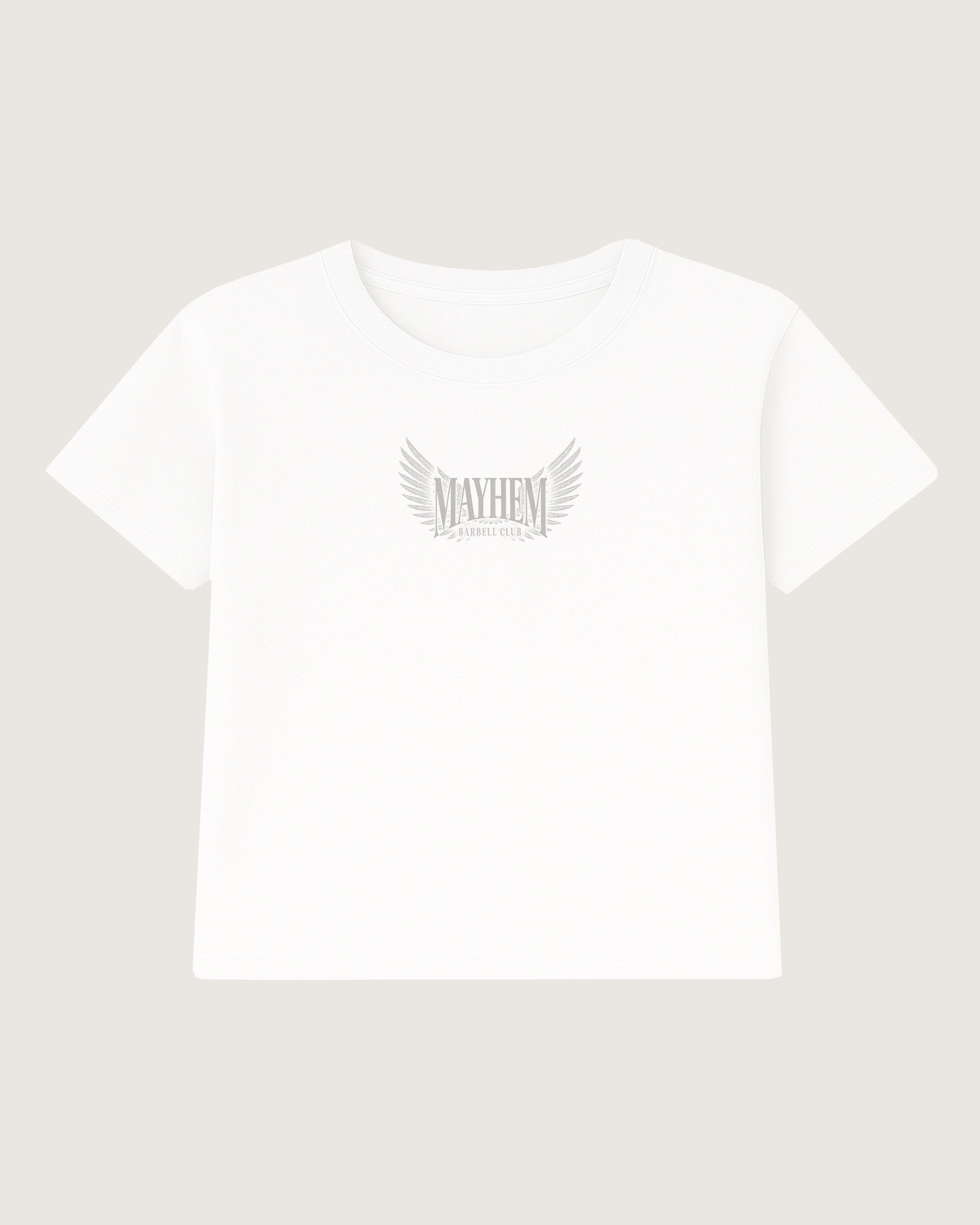 Women's Crop Mayhem Barbell Club Wings