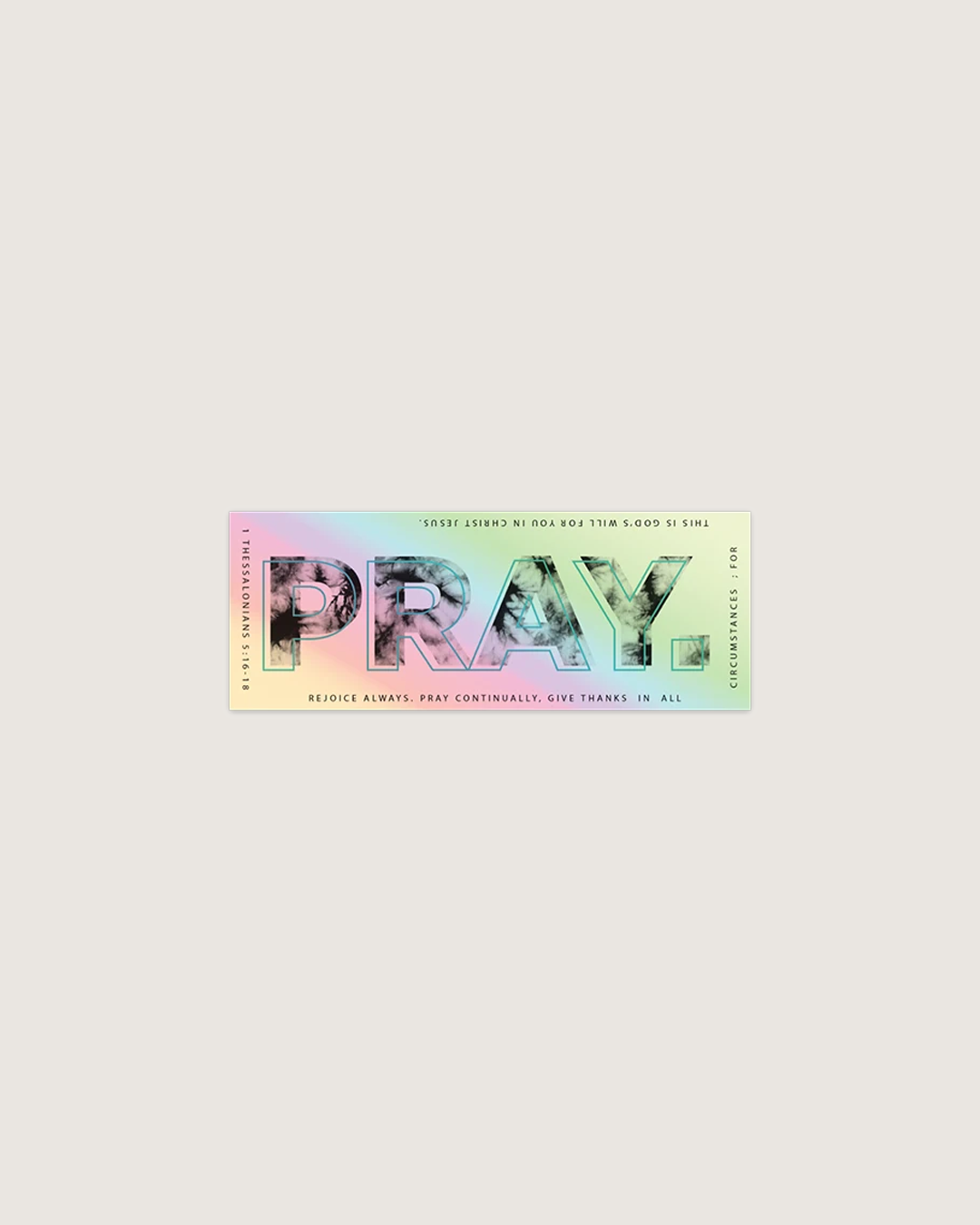 PRAY. Sticker