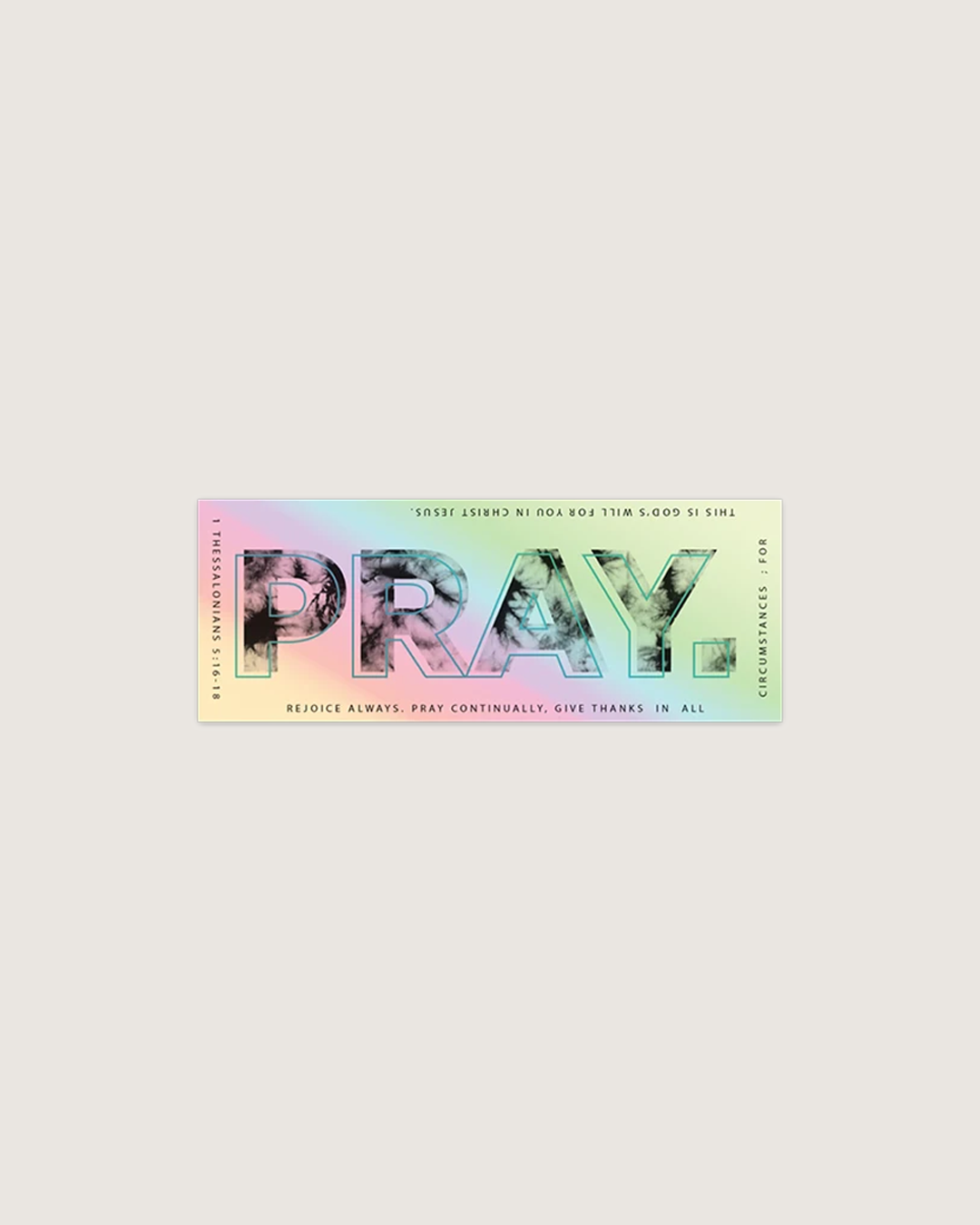 PRAY. Sticker