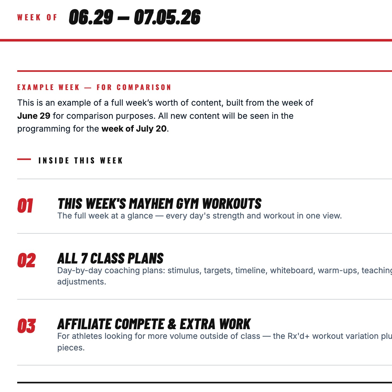 Mayhem Gym - PDF Programming
