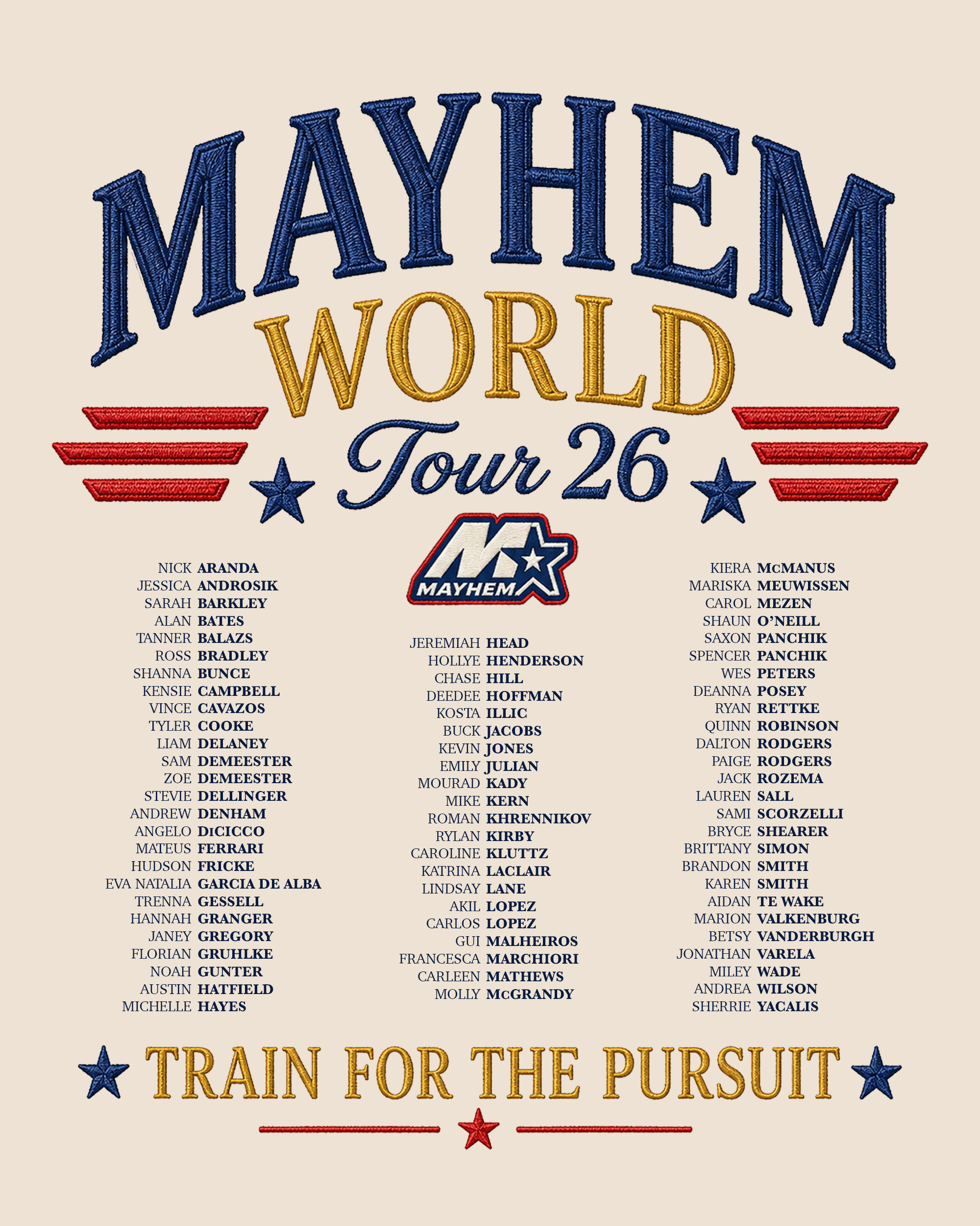 Mayhem World Tour 2026 T-Shirt