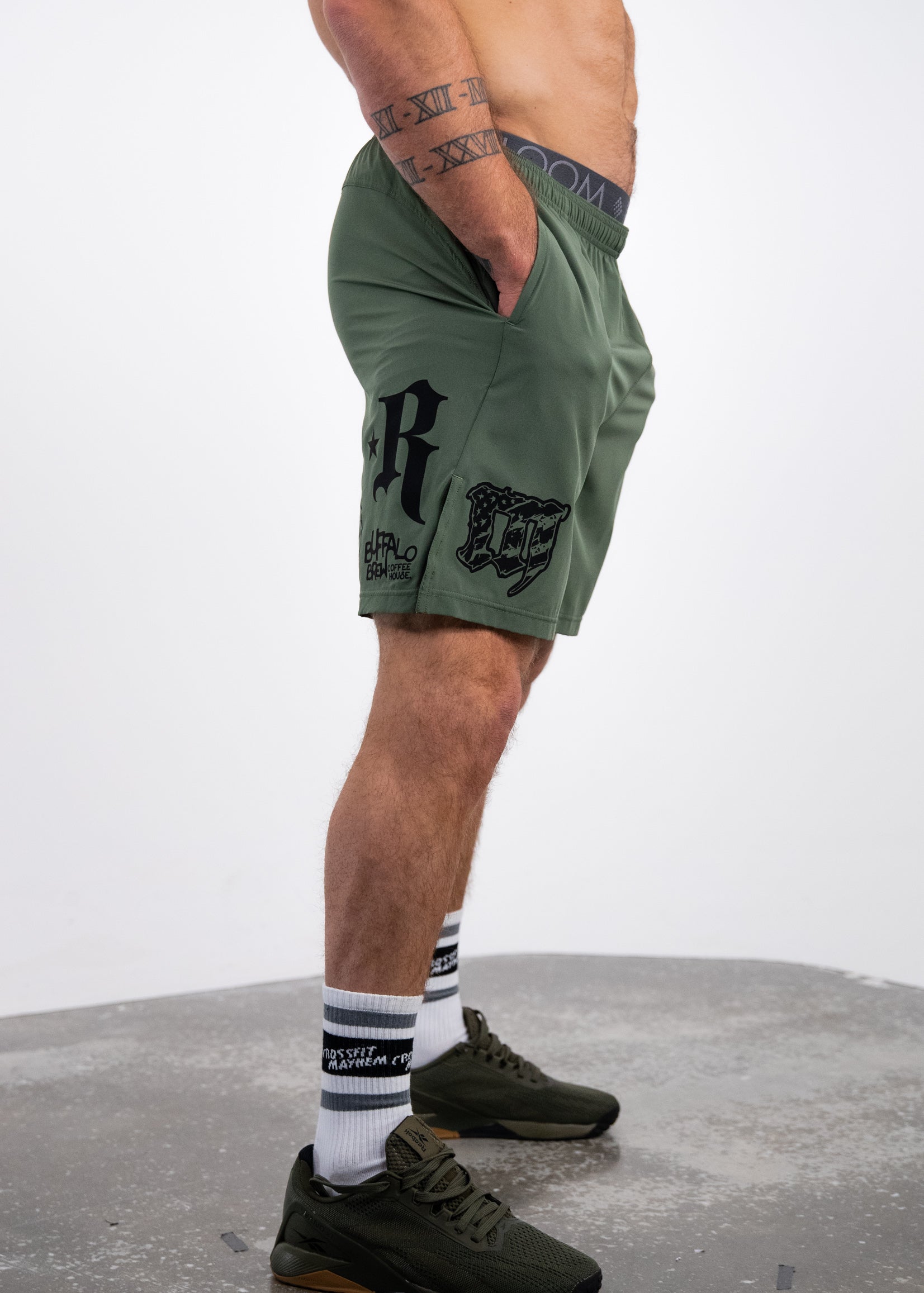 Udråbstegn dårlig At sige sandheden V2 Sponsor Shorts: OD Green – MAYHEM NATION