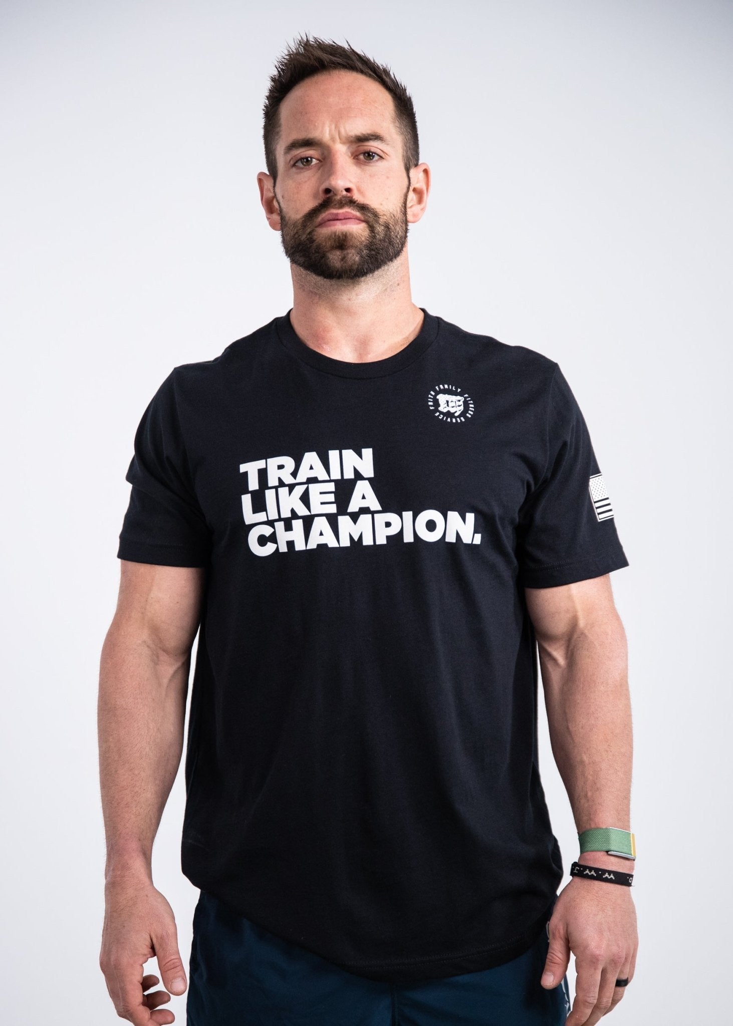 Champion t shirt black deals