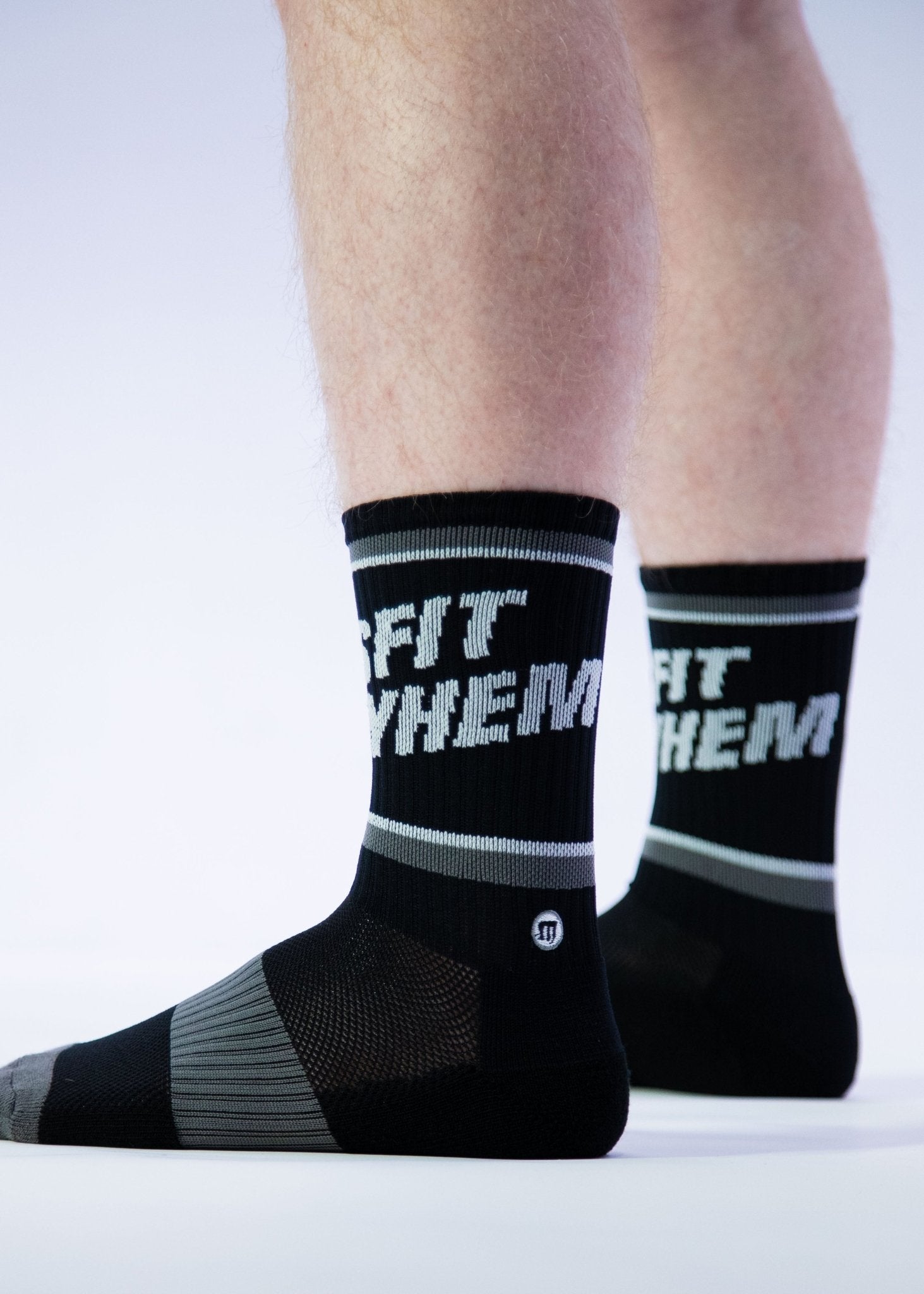 Mayhem Athlete Crew Socks: Black - MAYHEM NATION